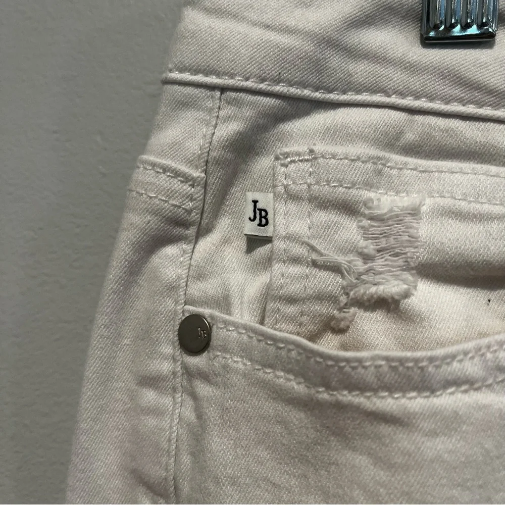 Judy Blue Jeans Women Size 9/29 White Denim High Rise Skinny Fit Distressed
